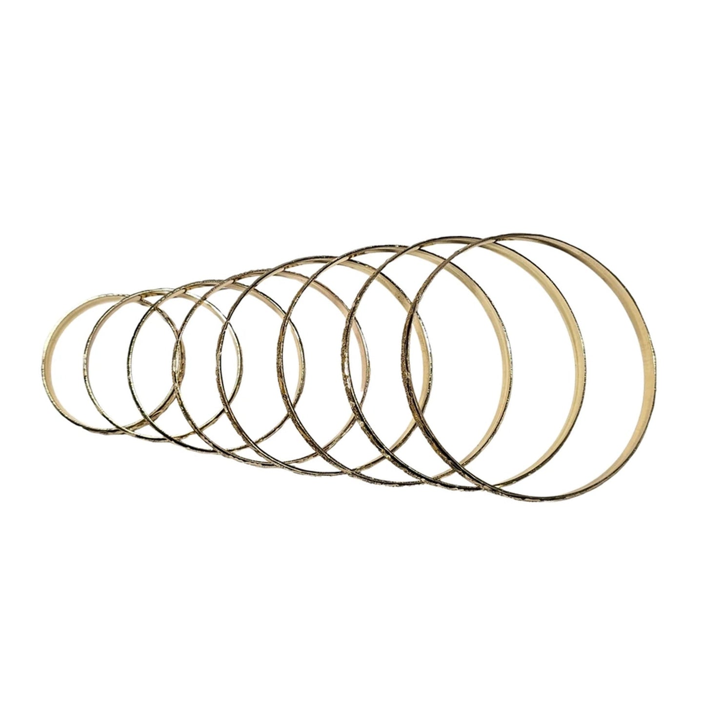Golden Goddess – 22K Real Gold Plated 12Pc Slim Bridal Bangles Set Dolledlife