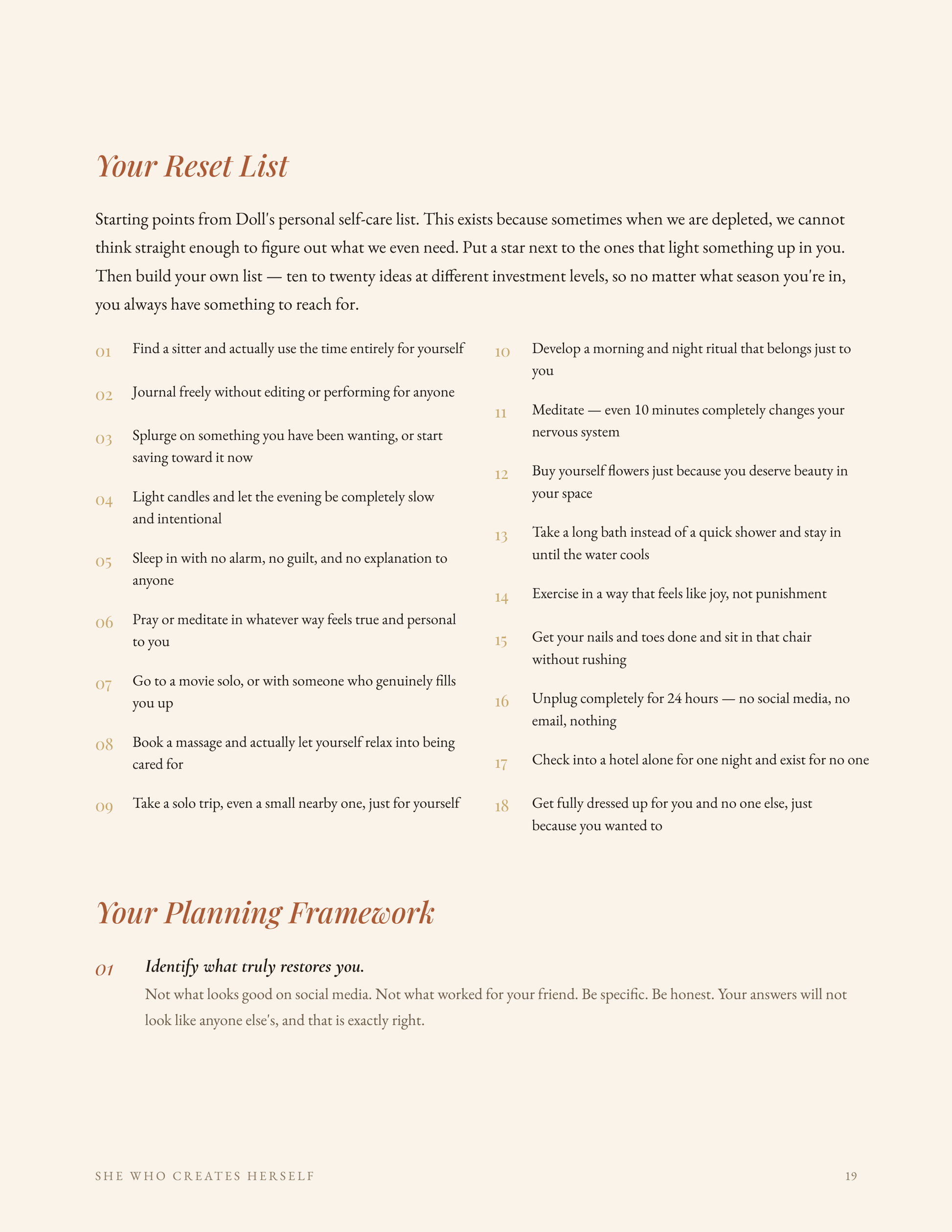 Reset Day | A Guided Journal for Women Ready To Come Back To Themselves Dolledlife