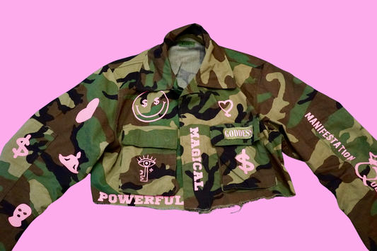 Manifest Crop Army Jacket Dolledlife