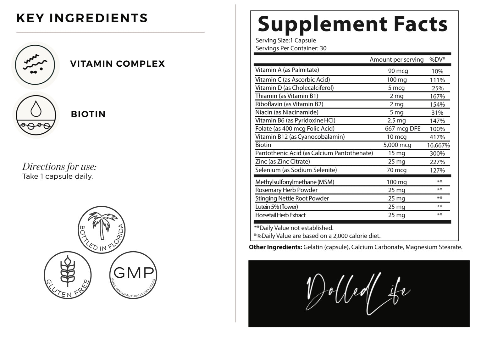 MULTIVITAMIN  BEAUTY SUPPLEMENT Dolledlife