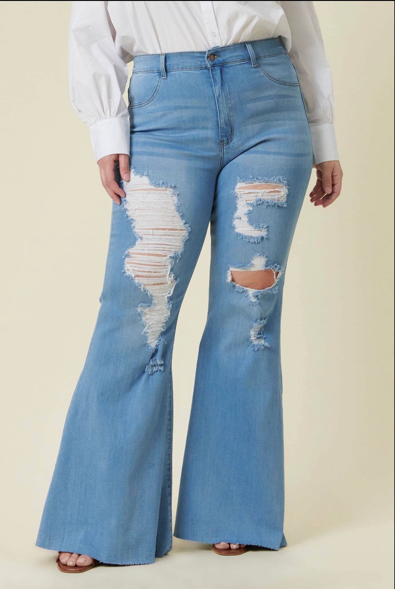 New Day Flare PLUS SIZE Jeans Dolledlife