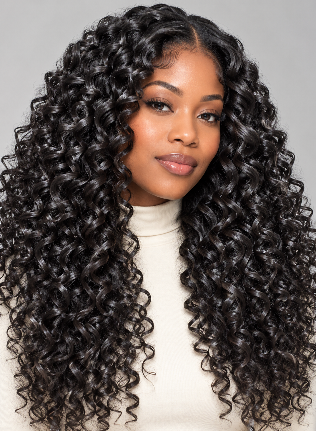 Curly luxury hair